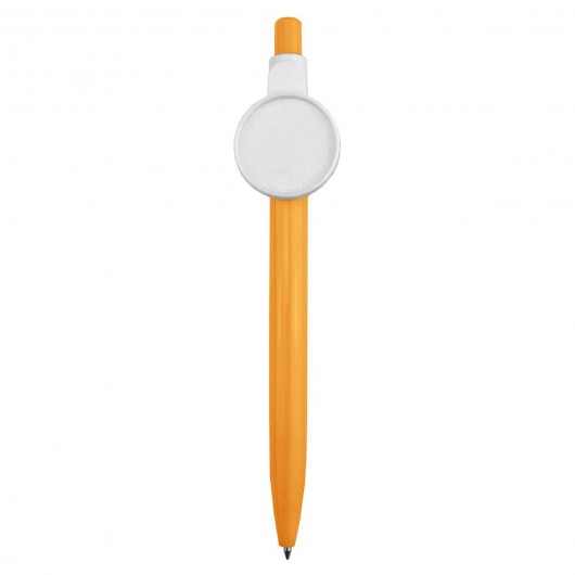 Orange Button Badge Pens